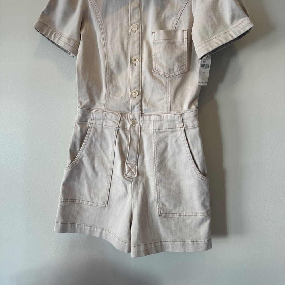 NWT The Kit Utility Romper by Pilcro Size 2 - Picture 3 of 8